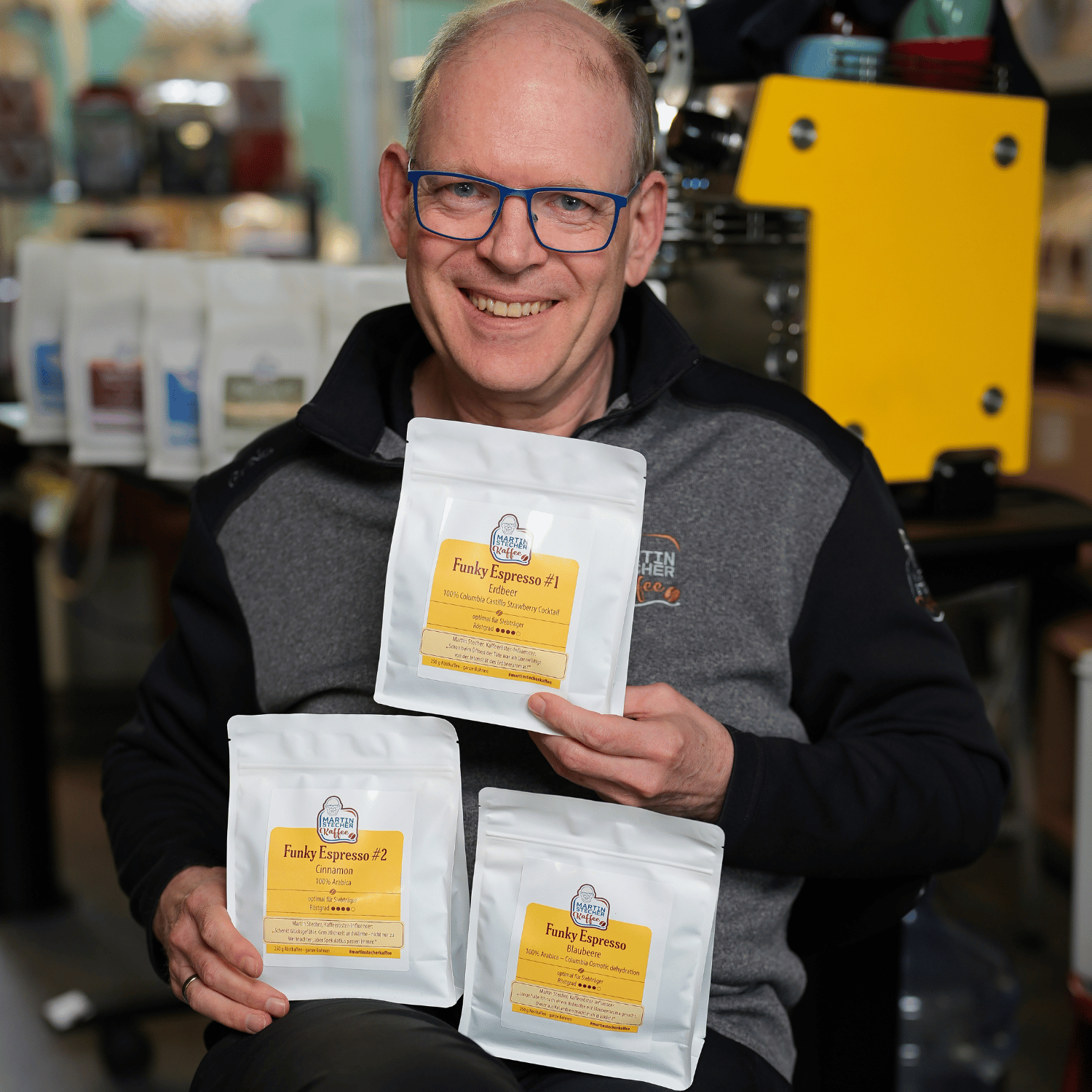 Funky Espresso Premium Tasting Paket Erdbeer, Blaubeer und Zimt