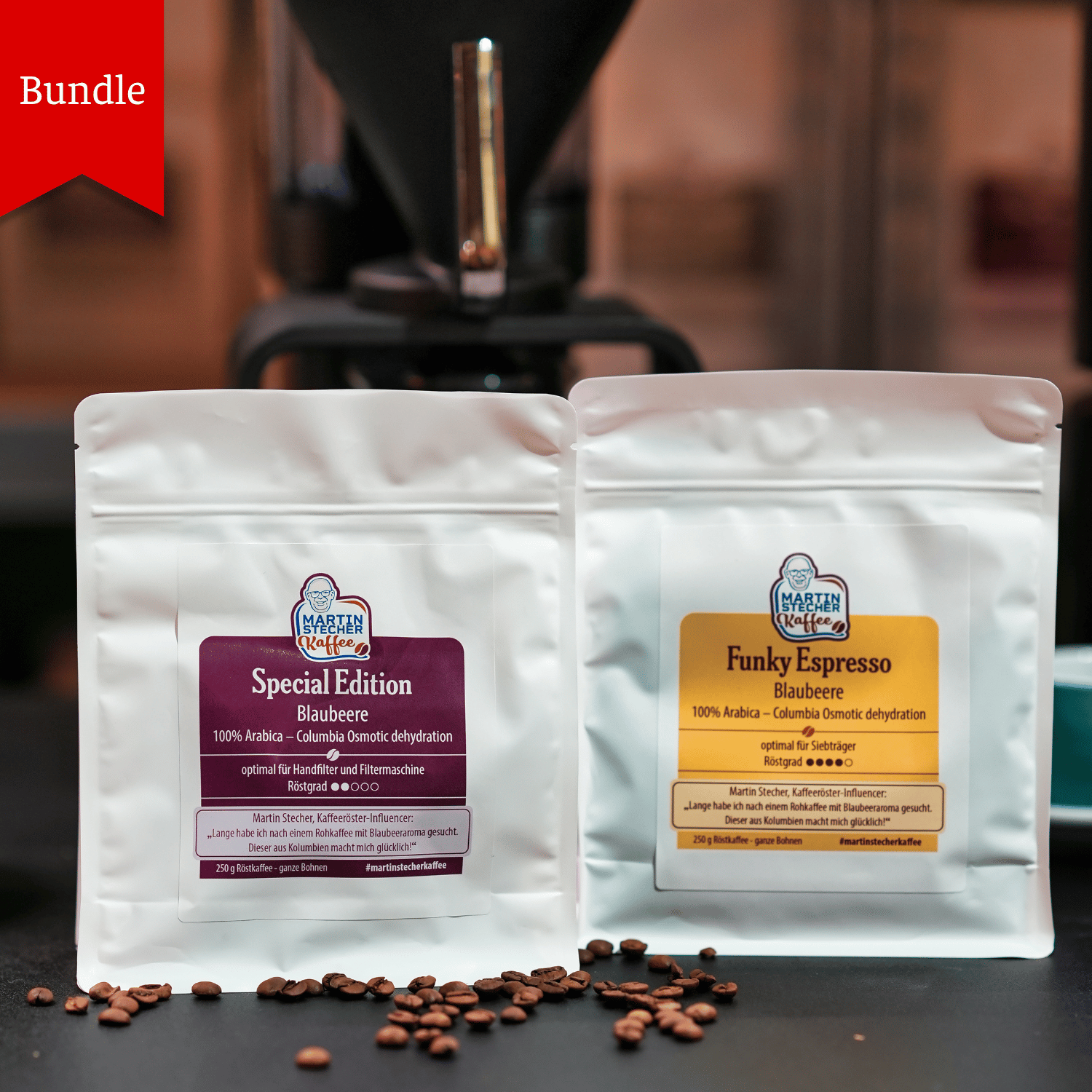 Blaubeer Espresso und Filter Bundle