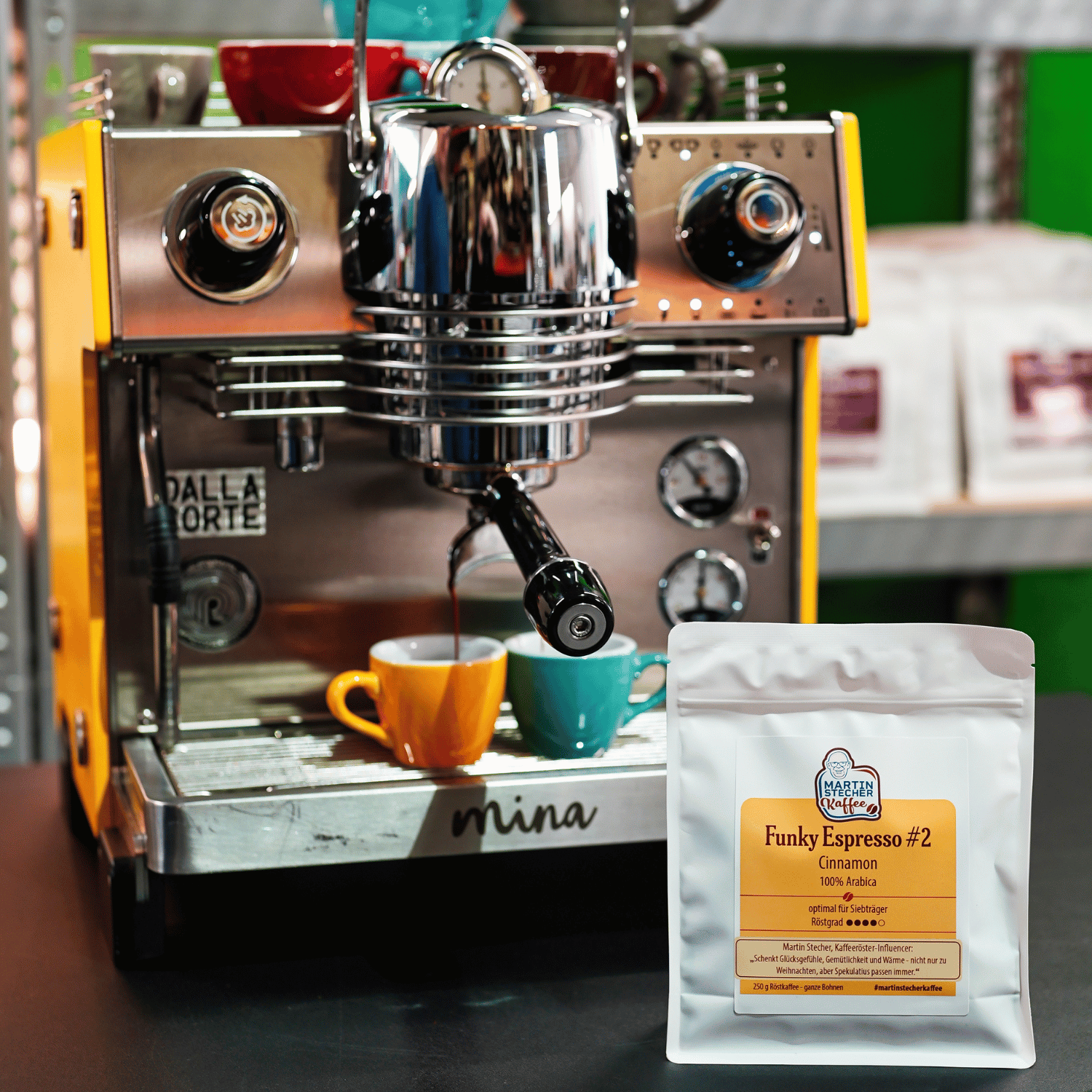 Funky Espresso Premium Tasting Paket Erdbeer, Blaubeer und Zimt