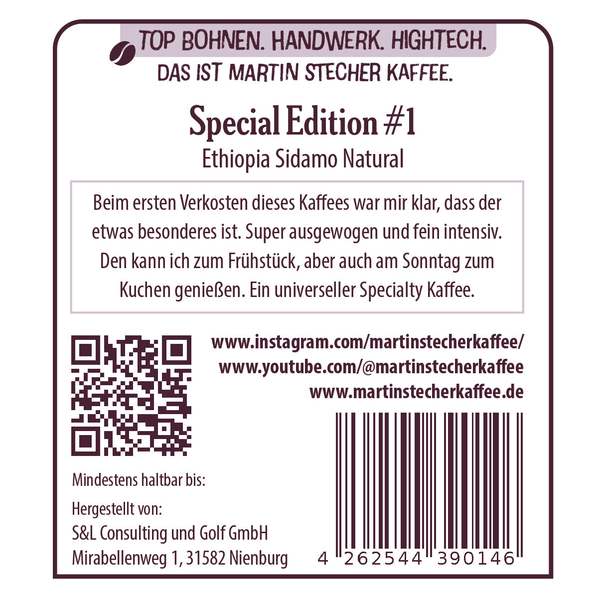 Special #1: Ethiopia Sidamo Natural