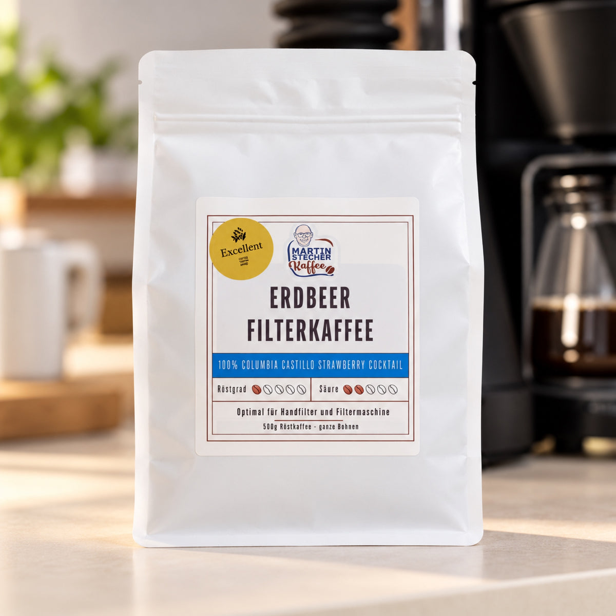 Filterkaffee: Colombia Castillo Erdbeer