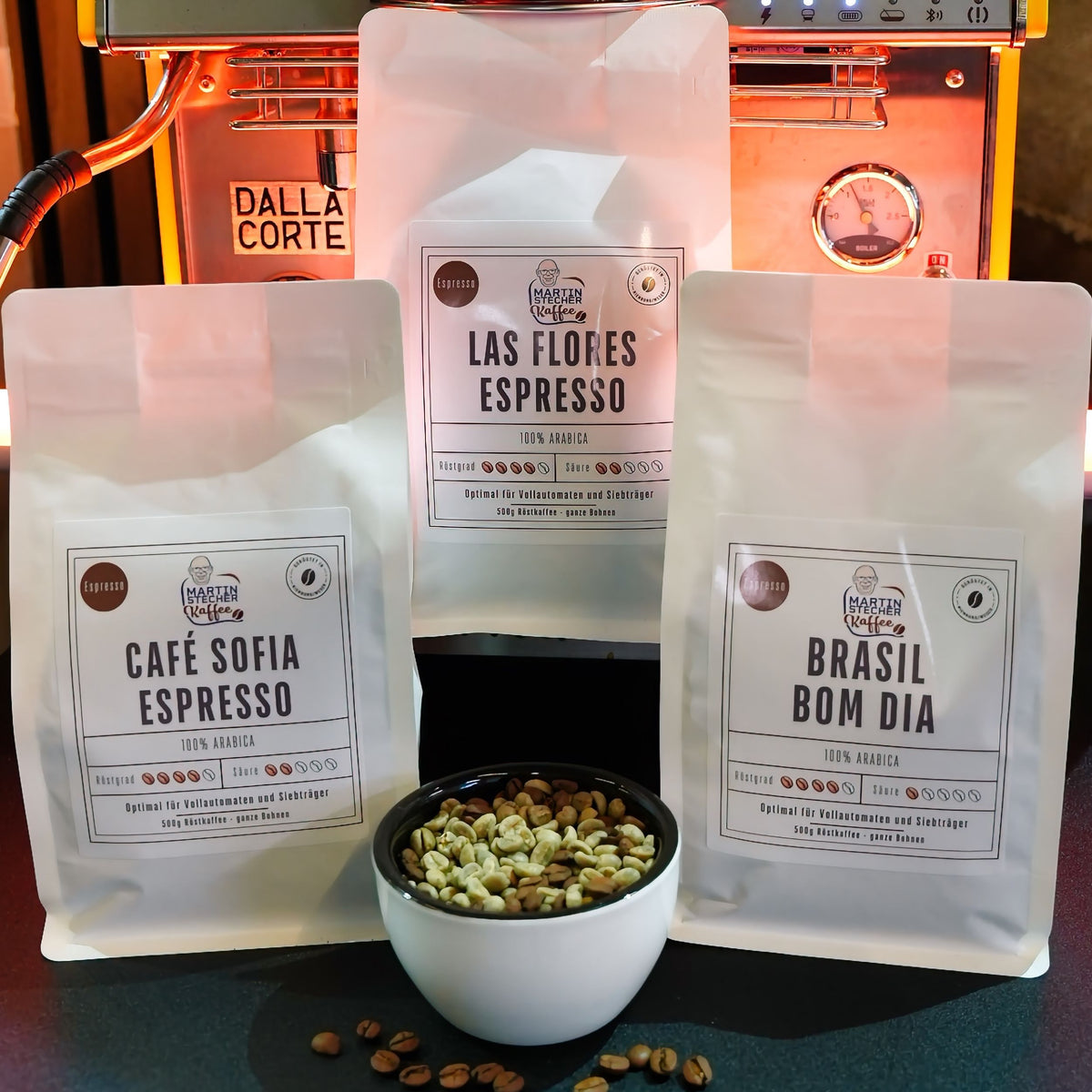 Espresso Probierpaket 3*500g = 1,5kg Espressobohnen