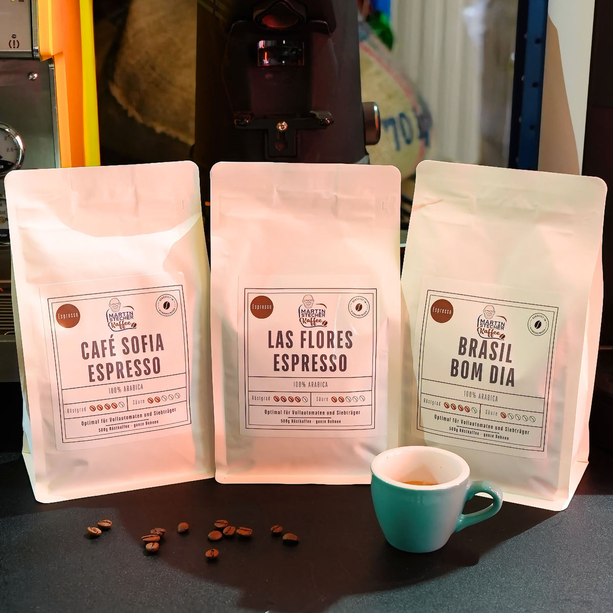 Espresso Probierpaket 3*500g = 1,5kg Espressobohnen