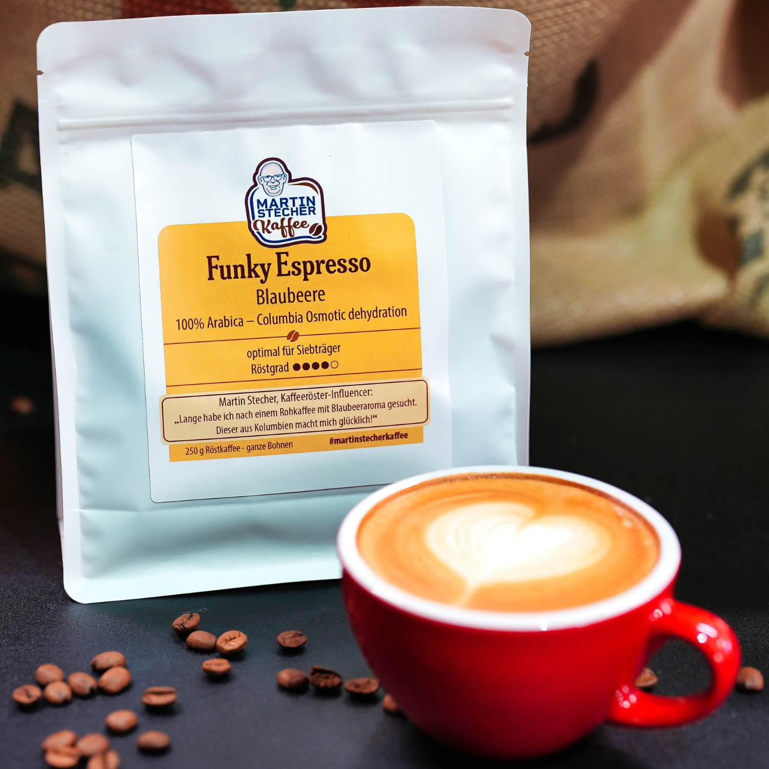 Funky Espresso Premium Tasting Paket Erdbeer, Blaubeer und Zimt