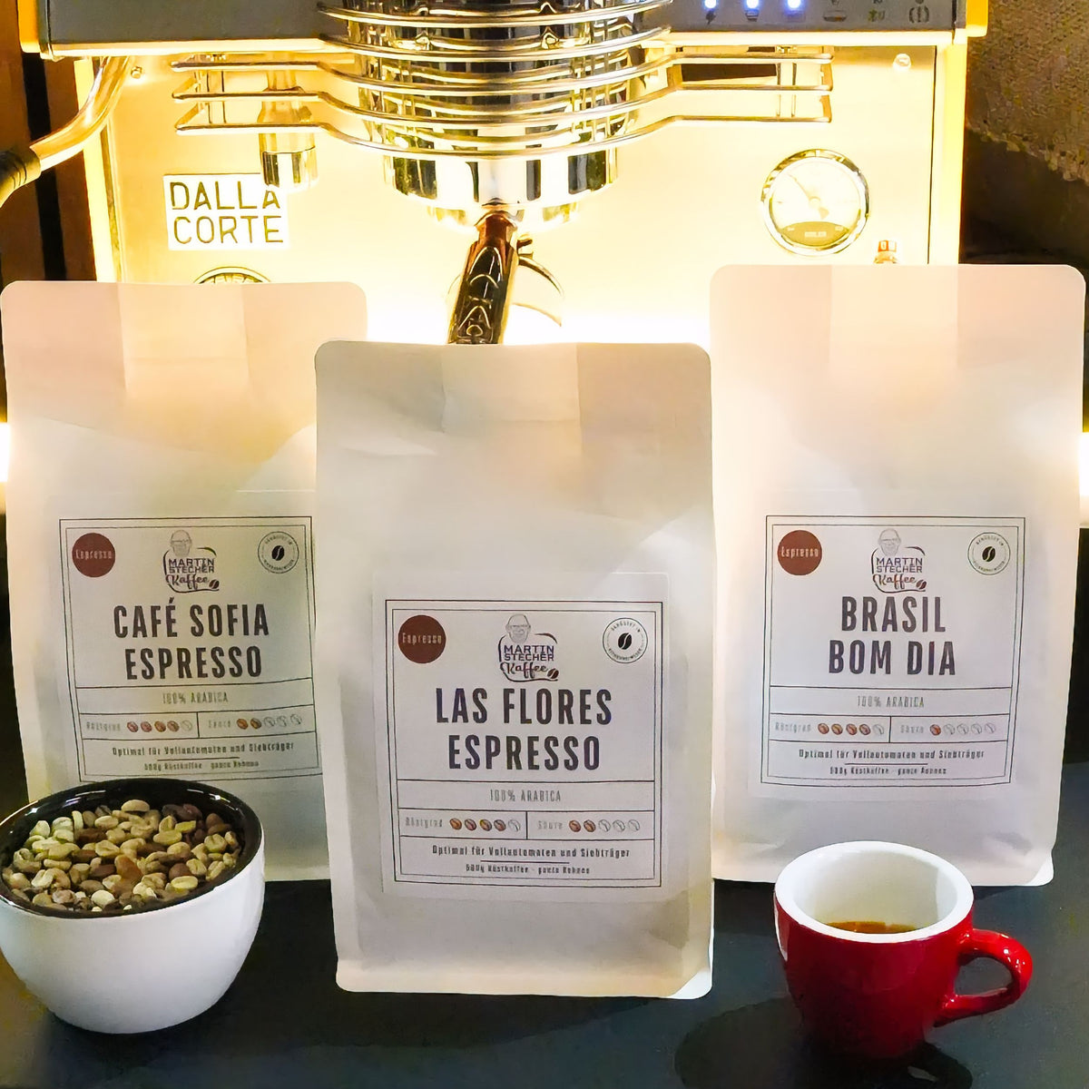 Espresso Probierpaket 3*500g = 1,5kg Espressobohnen